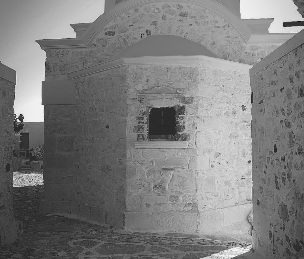 Greece Anafi, island seen from Santorini everyday