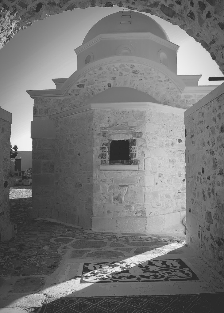 Greece Anafi, island seen from Santorini everyday