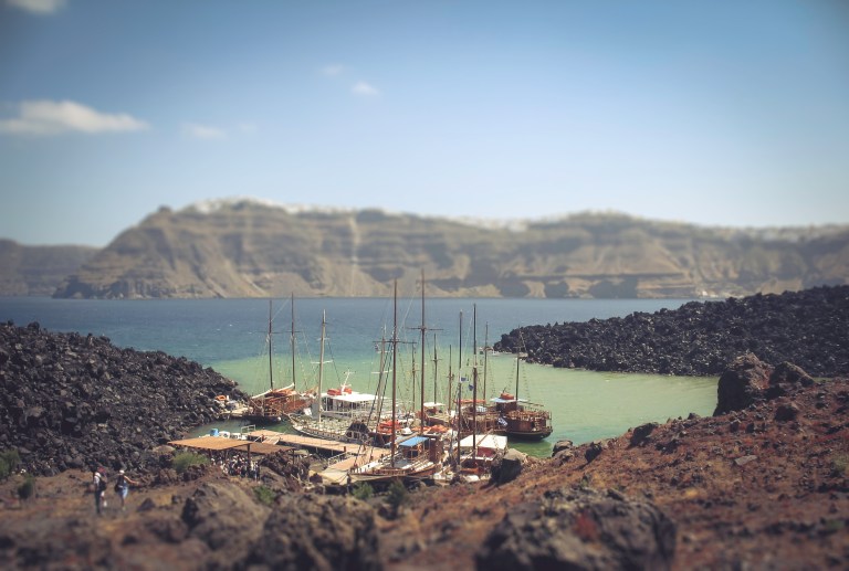 View from Santorini Volcano.