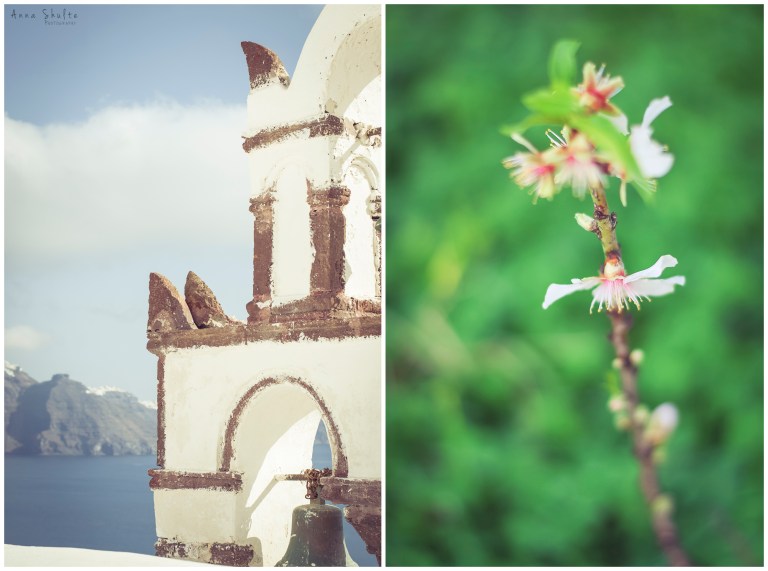 Santorini Oia village in winter time