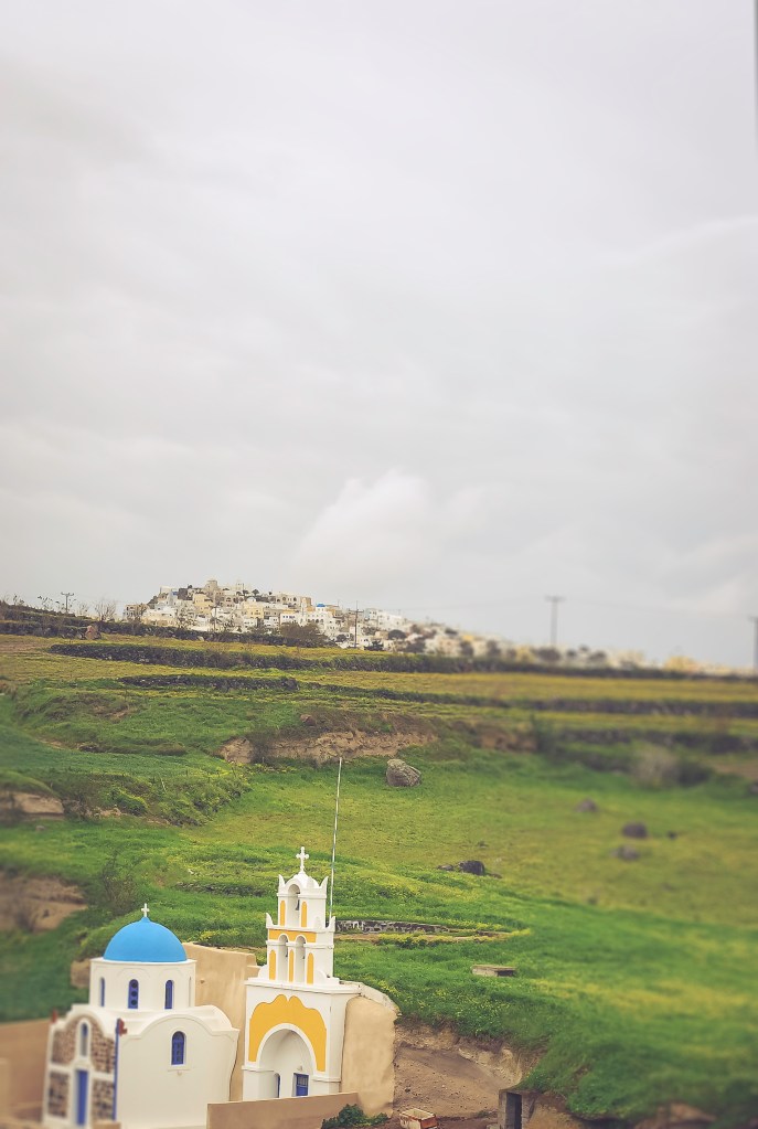 Church in Megelochori village, Santorini