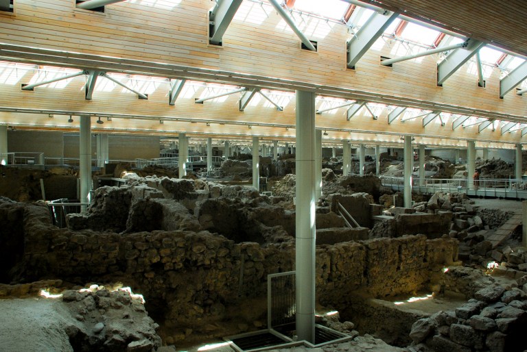 Santorini museum in Akrotiri