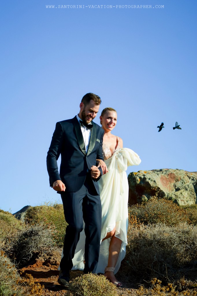 Santorini wedding at Imerovigli