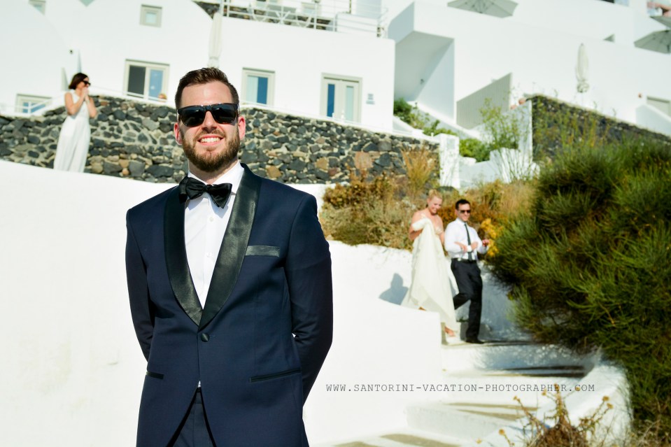 Amazing first look in Santorini