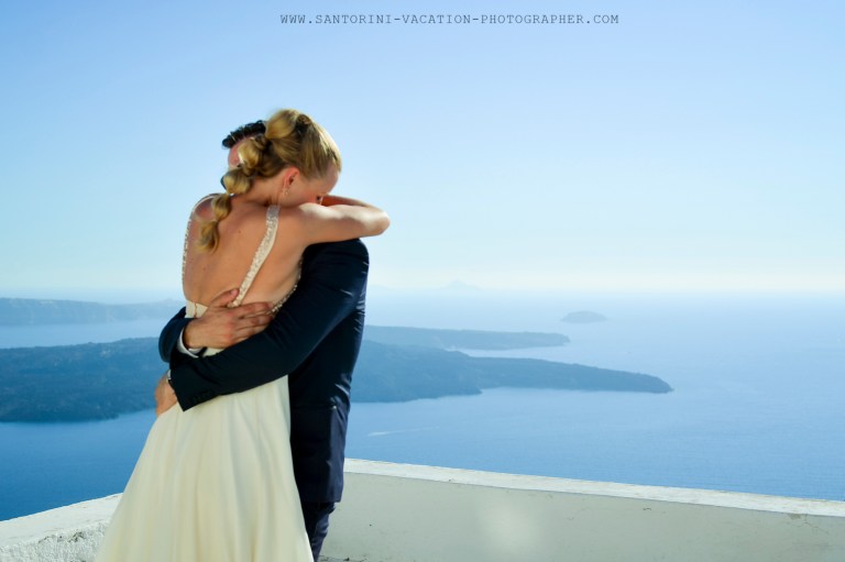 Amazing first look in Santorini