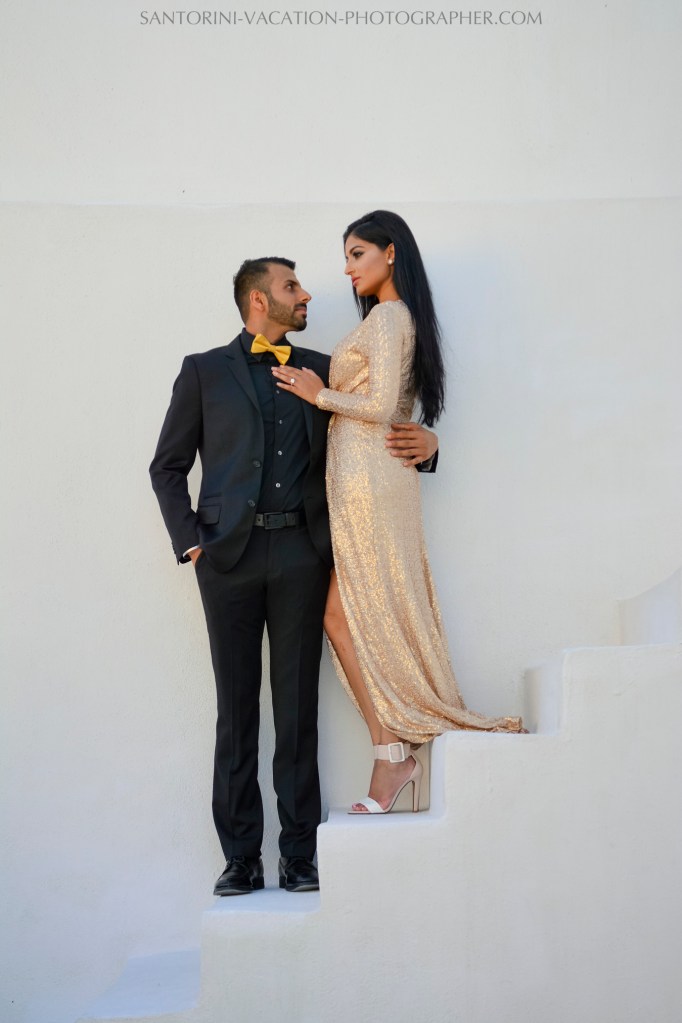 Santorini photography photo shoot surprise proposal
