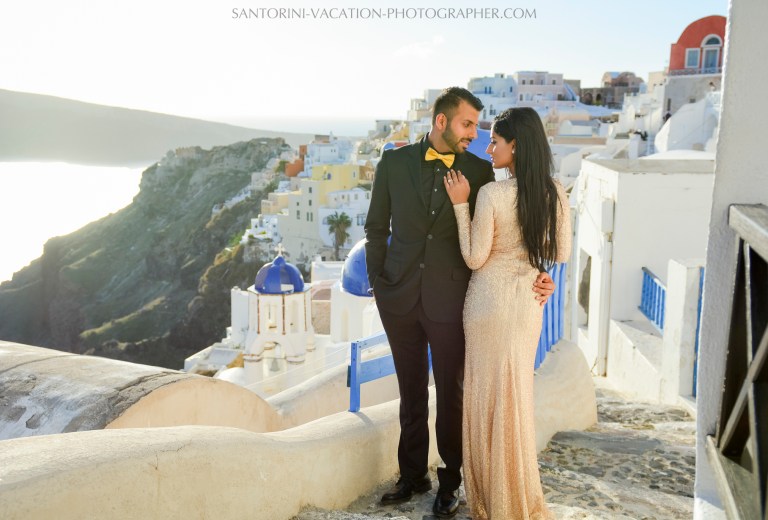 Santorini photography photo shoot surprise proposal