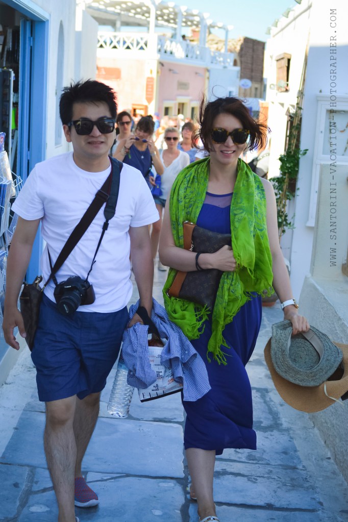 Santorini photographer photo shoot Korea