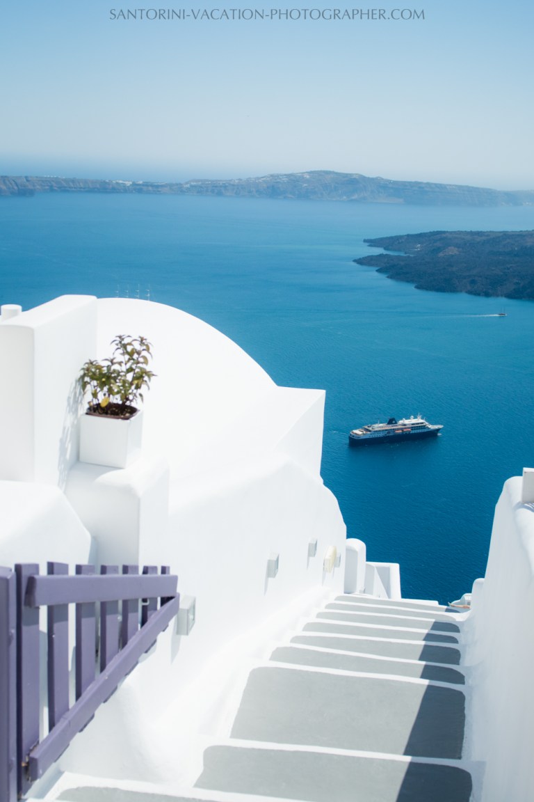 Steps santorini traveling